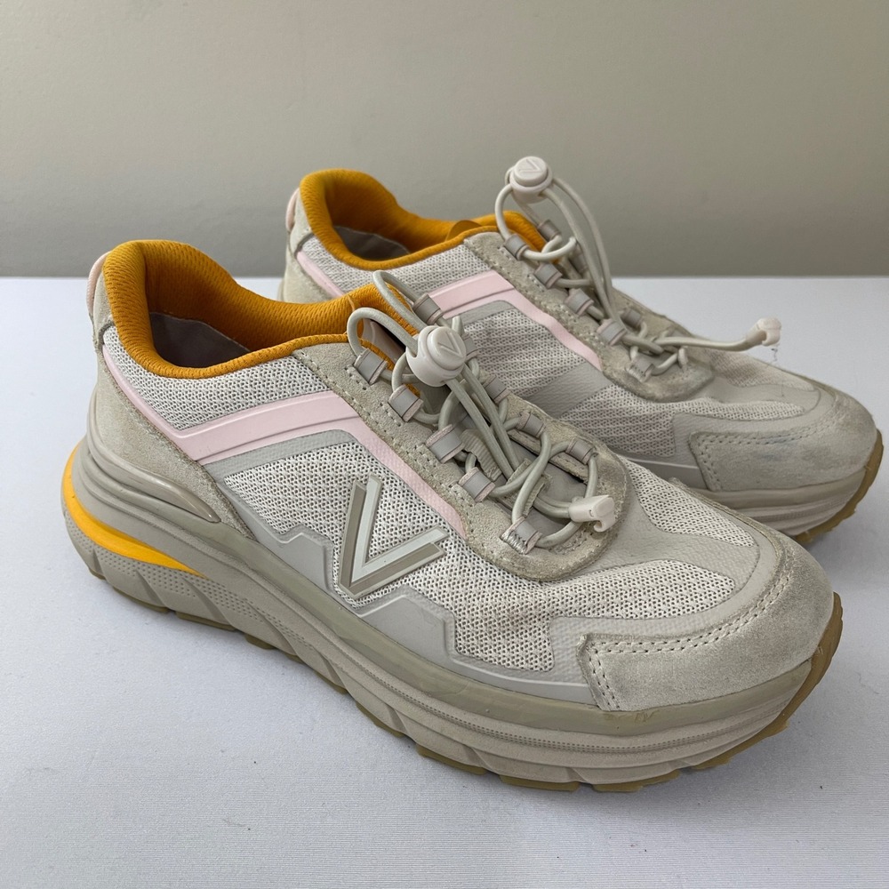 Vionic Walk Max Sierra Sneakers Womens 6.5 Beige Pink Walking Water Resistant‎